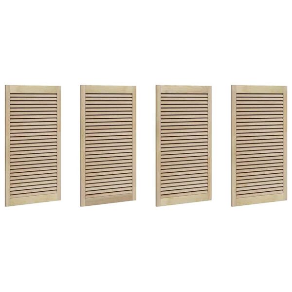 vidaXL Πόρτα Ντουλάπας με πόρτα 4 pcs Καφέ 110 x 2.1 x 59.5 εκ