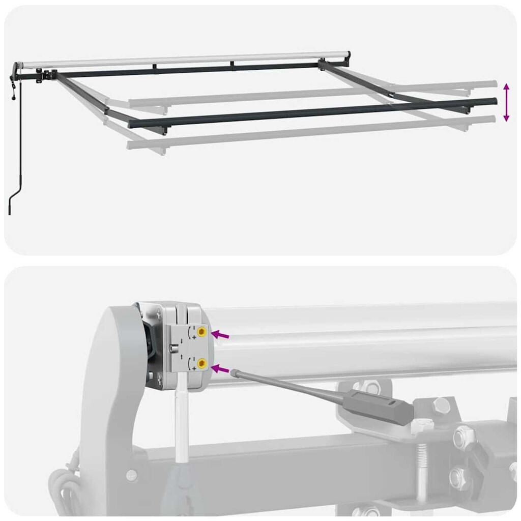 vidaXL Σκηνίτσα Αναδιπλούμενη Μπλε και λευκό 400 x 200 cm ύφασμα