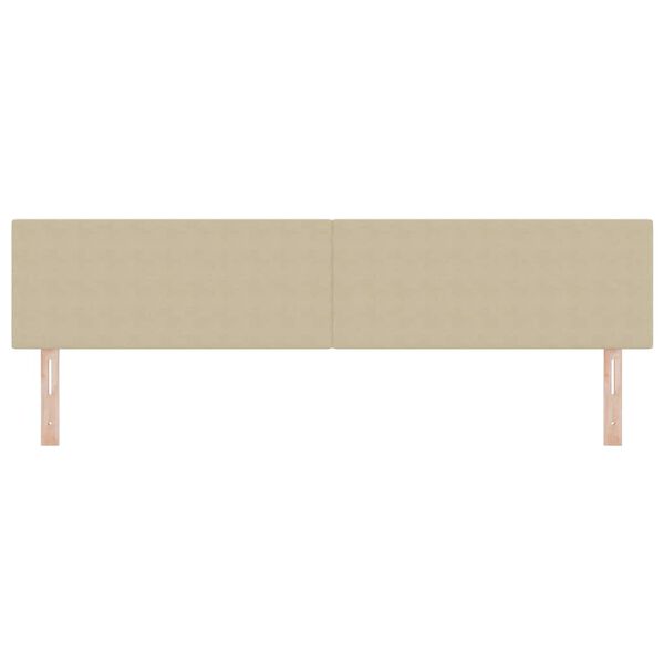 vidaXL Κεφαλάρι με κεφαλάρι Ανοιχτό γκρι 200 cm Ύφασμα Ριμπ