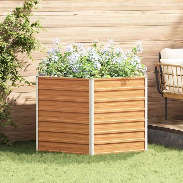 vidaXL &Upsilon;&psi;&omega;&mu;έ&nu;&omicron; &Kappa;&rho;&epsilon;&beta;ά&tau;&iota; &Kappa;ή&pi;&omicron;&upsilon; &Alpha;&nu;&omicron;&iota;&chi;&tau;ό &kappa;&alpha;&phi;έ 129 x 129 x 77 cm