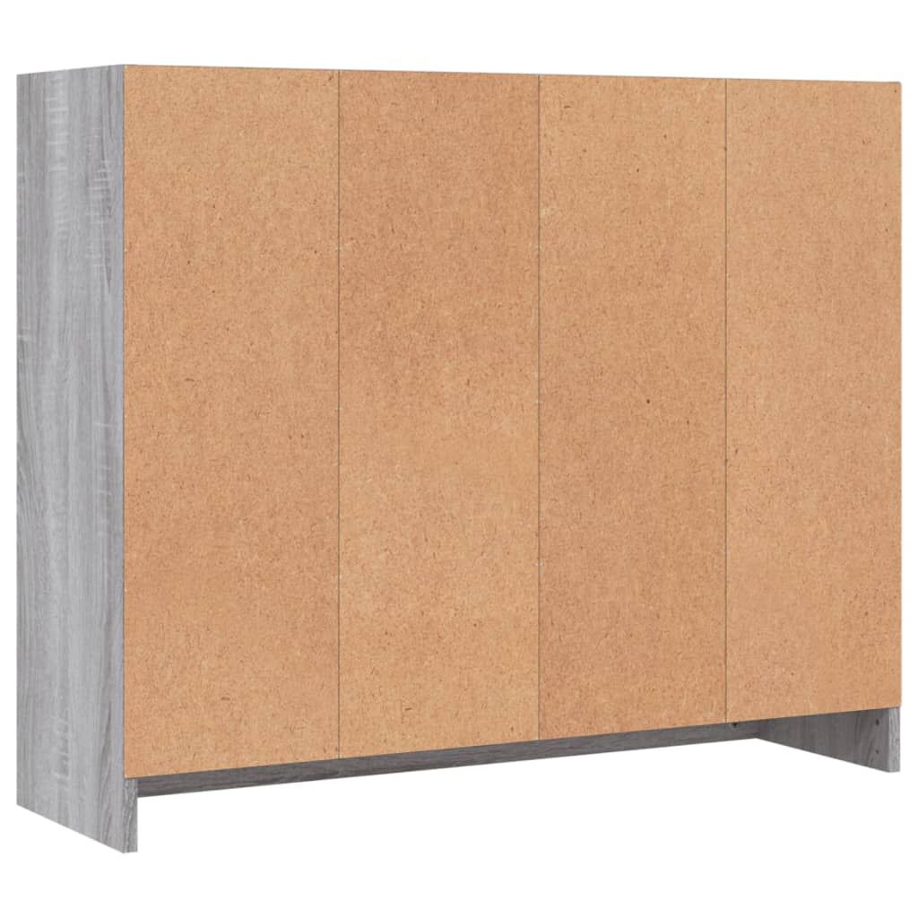 vidaXL Ντουλάπι Γκρι Sonoma 91 x 28 x 75 εκ. από Επεξεργασμένο Ξύλο