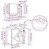 vidaXL Σετ Επίπλων Μπάνιου με πόρτα 4 pcs Γκρι sonoma 61 x 35 x 64 εκ.