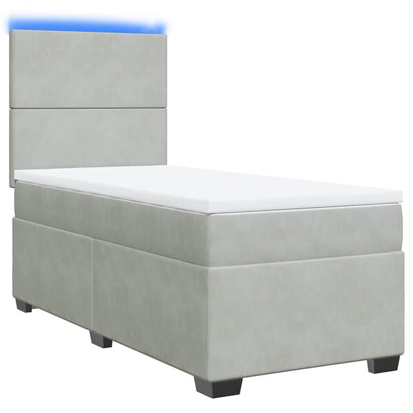 vidaXL &Kappa;&rho;&epsilon;&beta;ά&tau;&iota; Boxspring &mu;&epsilon; &Sigma;&tau;&rho;ώ&mu;&alpha; &Alpha;&nu;&omicron;&iota;&chi;&tau;ό &Gamma;&kappa;&rho;&iota; 100x200 &epsilon;&kappa;. &Beta;&epsilon;&lambda;&omicron;ύ&delta;&iota;&nu;&omicron;