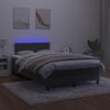 vidaXL &Kappa;&rho;&epsilon;&beta;ά&tau;&iota; Boxspring &mu;&epsilon; &Sigma;&tau;&rho;ώ&mu;&alpha; & LED &Mu;&alpha;ύ&rho;&omicron; 120x200 &epsilon;&kappa;. &Beta;&epsilon;&lambda;&omicron;ύ&delta;&iota;&nu;&omicron;