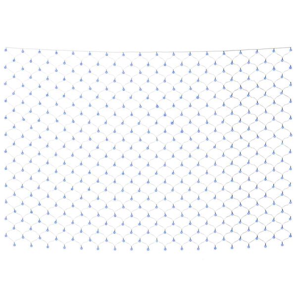 vidaXL Χριστουγεν. Φωτάκια Δίχτυ Γαλάζια Εσ./Εξ. Χώρου 3x3 μ. 306 LED