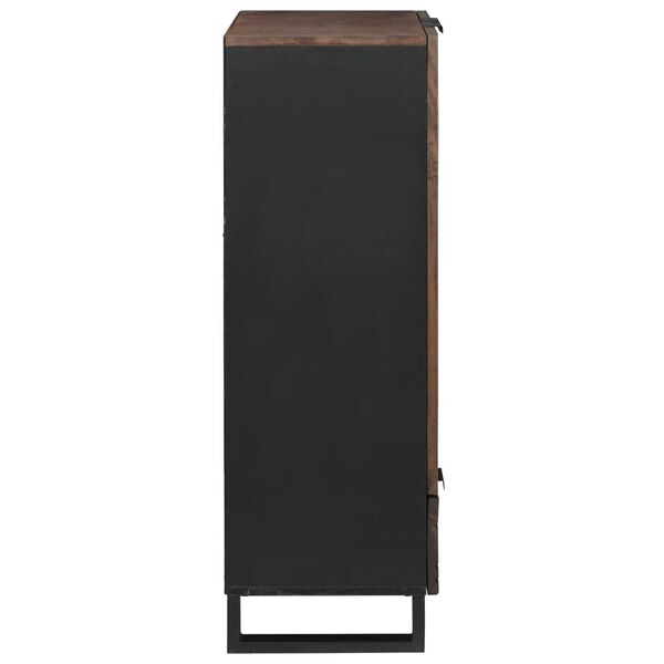 vidaXL Υψηλή Βιβλιοθήκη 60x33.5x100 εκ Μασίφ Ξύλο Καρυδιάς