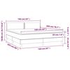 vidaXL &Kappa;&rho;&epsilon;&beta;ά&tau;&iota; Boxspring &mu;&epsilon; &Sigma;&tau;&rho;ώ&mu;&alpha; & LED &Rho;&omicron;&zeta; 160x200 &epsilon;&kappa;. &Beta;&epsilon;&lambda;&omicron;ύ&delta;&iota;&nu;&omicron;