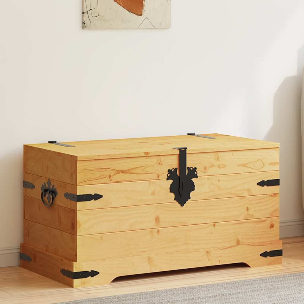 vidaXL Μπαούλο Μεξικάνικο Στιλ Corona 91 x 49,5 x 47 εκ. Ξύλο Πεύκου