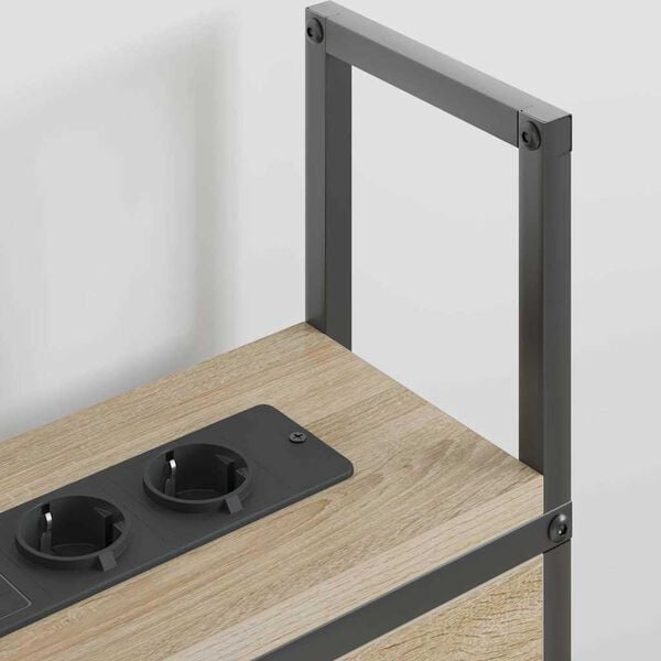 vidaXL &Kappa;&epsilon;&phi;&alpha;&lambda;ά&rho;&iota; &Alpha;&pi;&omicron;&theta;ή&kappa;&eta;&sigmaf; &mu;&epsilon; &Sigma;&tau;&alpha;&theta;&mu;ό &Phi;ό&rho;&tau;&iota;&sigma;&eta;&sigmaf; &mu;&epsilon; &rho;ά&phi;&iota; Sonoma &Delta;&rho;&upsilon;&sigmaf; 98 cm