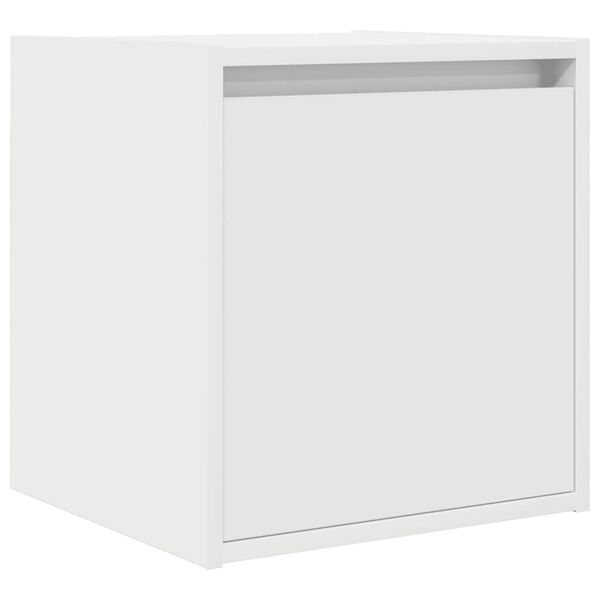 vidaXL Κομοδίνο Επιτοίχιο Λευκά 38x34x40 εκ.