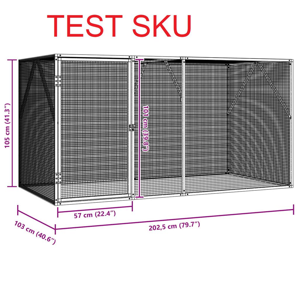 vidaXL Πάγκος Κήπου 110x56x90 εκ. Μασίφ Ξύλο Ακακίας