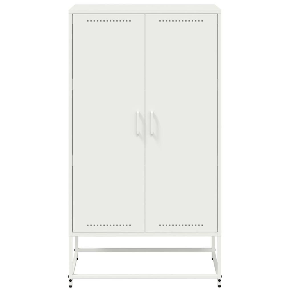vidaXL Ντουλάπι Λευκό 68,5x38,5x123,5 εκ. από Ατσάλι