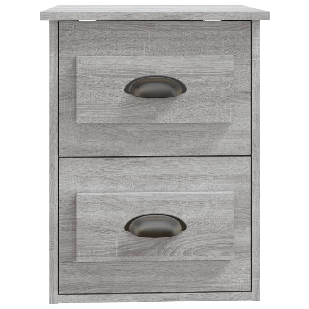 vidaXL Κομοδίνο Επιτοίχιο Γκρι Sonoma 41,5x36x53 εκ.