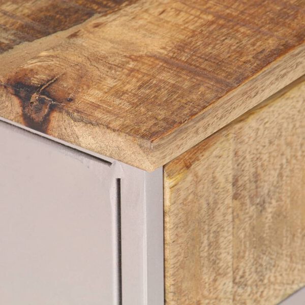 vidaXL Κομοδίνο 40 x 30 x 50 εκ. από Ακατέργαστο Ξύλο Μάνγκο