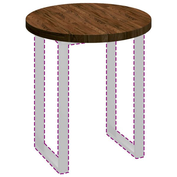 vidaXL &Kappa;&alpha;&pi;ά&kappa;&iota; &tau;&rho;&alpha;&pi;&epsilon;&zeta;&iota;&omicron;ύ &Sigma;&kappa;&omicron;ύ&rho;&omicron; &Kappa;&alpha;&phi;έ &Oslash; 70 x 4 cm &Sigma;&tau;&epsilon;&rho;&epsilon;ό &Xi;ύ&lambda;&omicron; &Delta;&rho;&upsilon;ό&sigmaf;