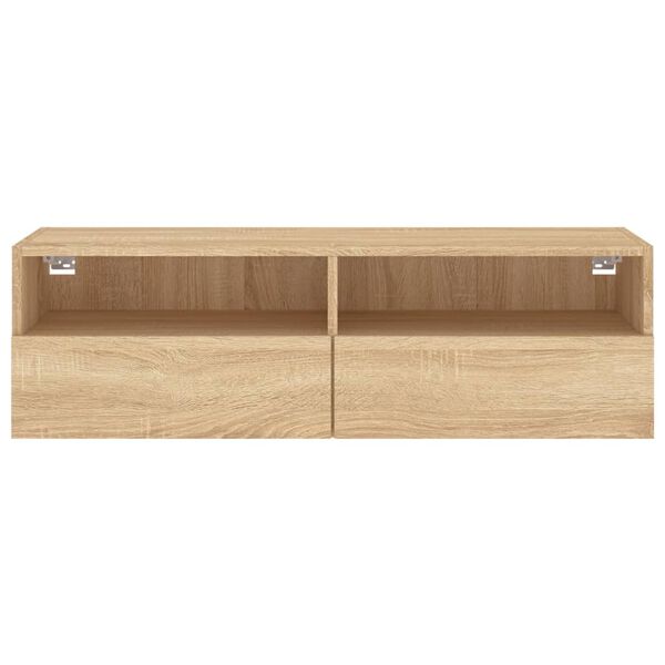 vidaXL Έπιπλο Τοίχου Τηλεόρασης Sonoma Δρυς 100x30x30 εκ. Επεξ. Ξύλο