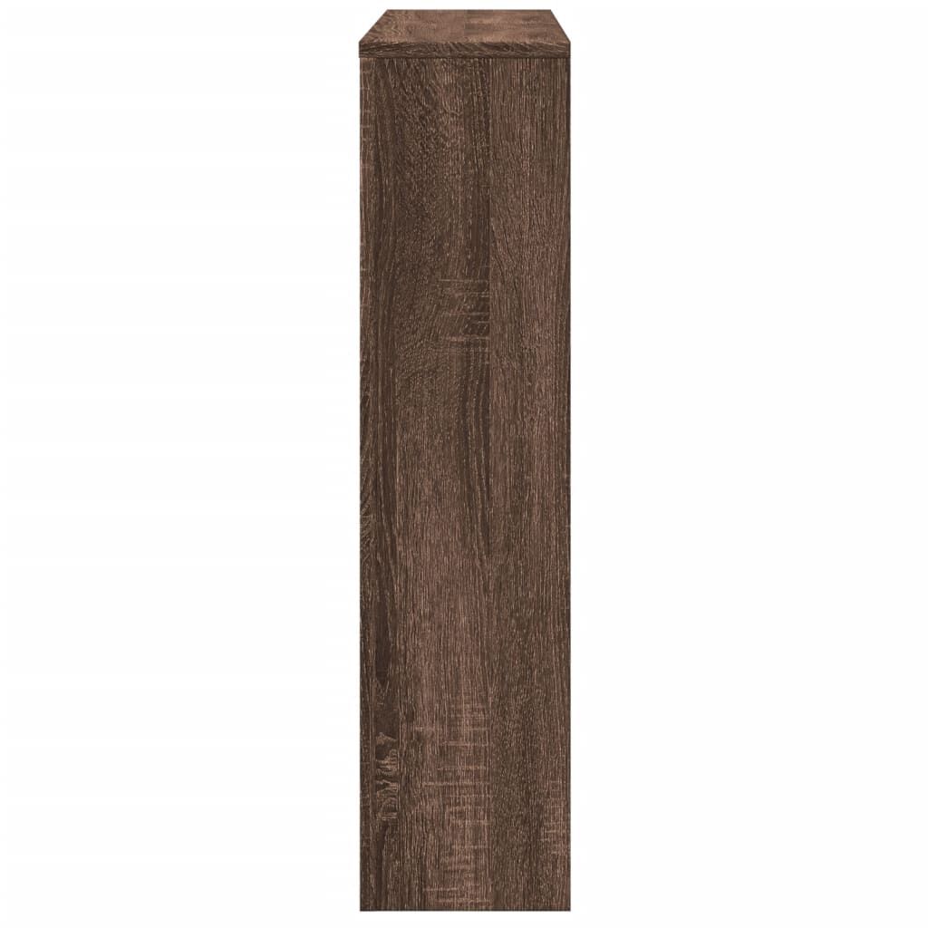 vidaXL Κάλυμμα Καλοριφέρ Καφέ Δρυς 149x20x82 εκ. Επεξεργασμένο Ξύλο