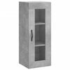 vidaXL Ντουλάπι Γκρι Σκυροδέματος 34,5x34x180 εκ. Επεξεργασμένο Ξύλο