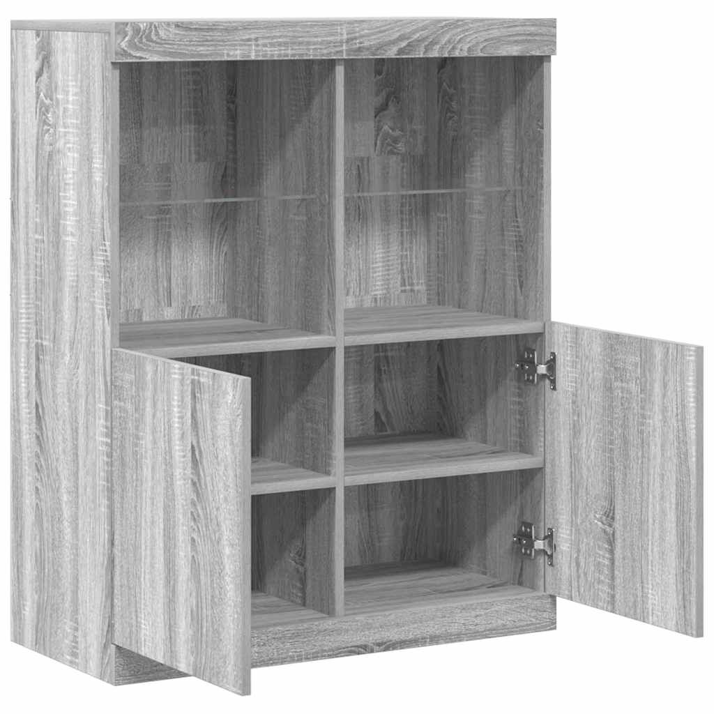 vidaXL Ντουλάπι Γκρι Sonoma 81x37x100 εκ. από Επεξεργασμένο Ξύλο