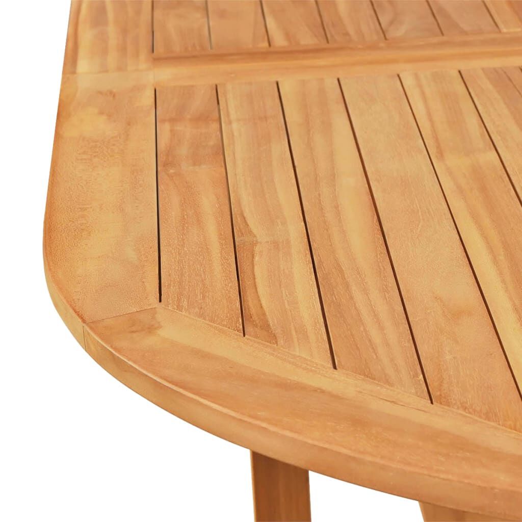 vidaXL Σετ Τραπεζαρίας Κήπου 9 Τεμ. Μασίφ Ξύλο Teak με Γκρι Μαξιλάρια