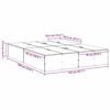 vidaXL Κρεβάτι με αποθηκευτικό χώρο Σκυρόδεμα Γκρι 135 x 190 cm