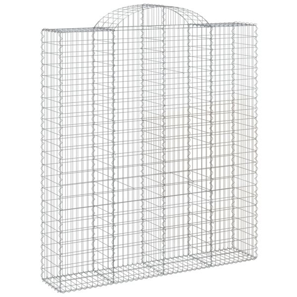 vidaXL Συρματοκιβώτια Τοξωτά 11 τεμ. 200x50x220/240 εκ. Γαλβαν. Ατσάλι