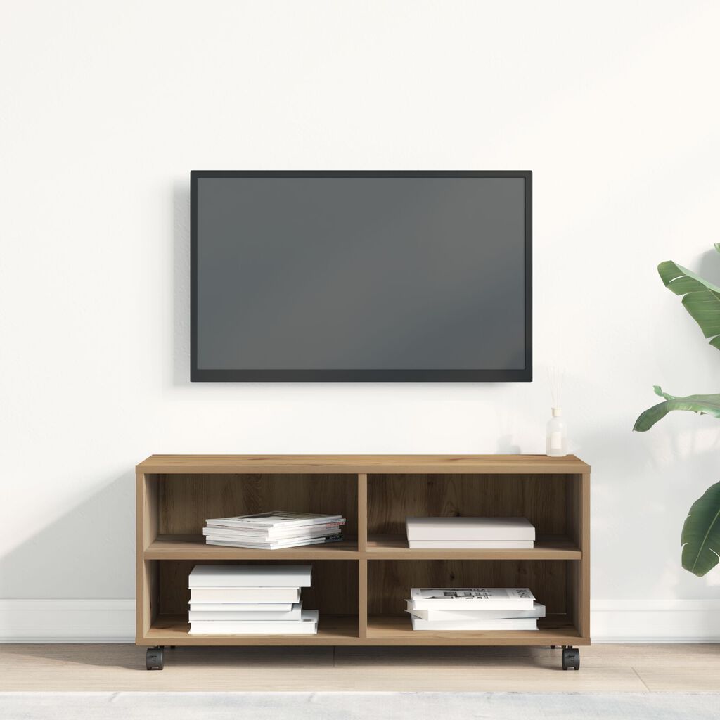 vidaXL Κονσόλα Τηλεόρασης Artisan Oak 90x35x35 εκ. Επεξεργασμένου Ξύλου