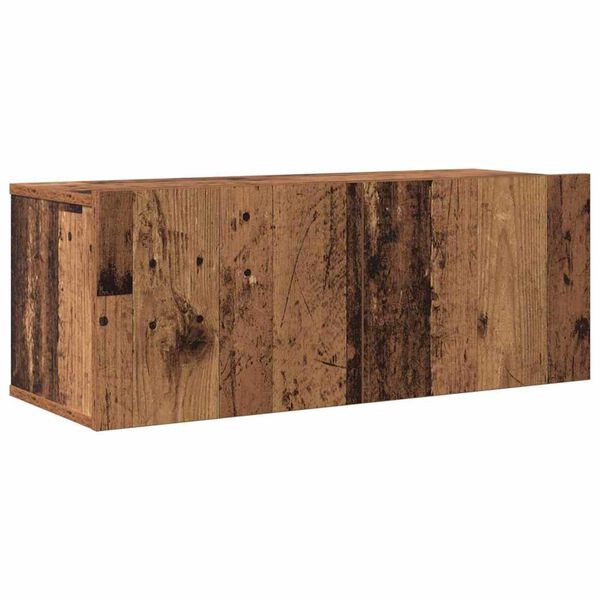 vidaXL Σετ επίπλου τηλεόρασης 4 pcs Παλαιό ξύλο 160 x 30 x 30 εκ.