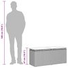 vidaXL Πάγκος κήπου με μαξιλάρι Μπεζ 110x40x44 cm Πολυ μπαστούνι