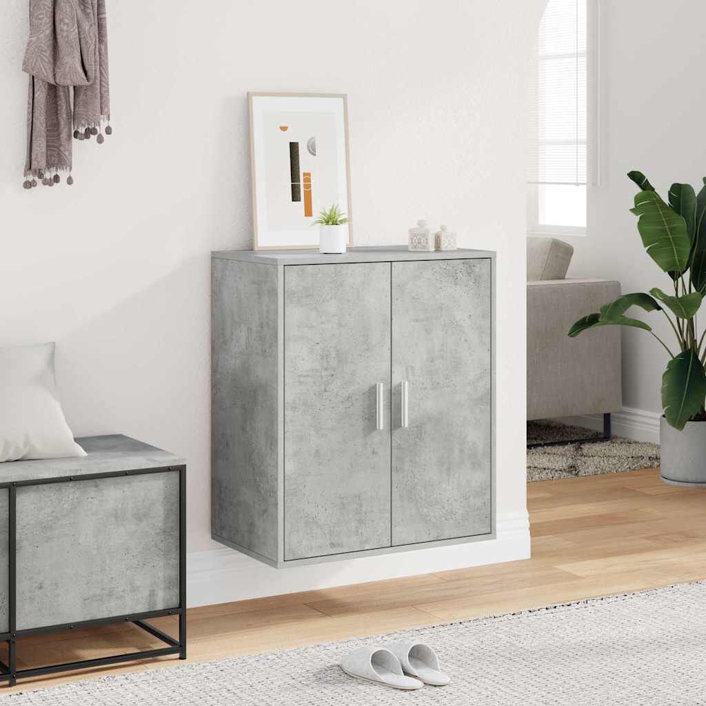 vidaXL Παπουτσοθήκη Γκρι Σκυροδέματος 60 x 35 x 70 εκ. από Επεξ. Ξύλο