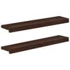 vidaXL &Pi;&alpha;&rho;ά&theta;&upsilon;&rho;&alpha; 2 &tau;&mu;&chi;. &Sigma;&kappa;&omicron;ύ&rho;&omicron; &Kappa;&alpha;&phi;έ 70 x 15 x 2 cm &Sigma;&tau;&epsilon;&rho;&epsilon;ό &xi;ύ&lambda;&omicron; &omicron;&xi;&iota;ά&sigmaf;