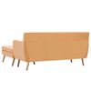 vidaXL Καναπές ΓωνιακόςΠορτοκαλί 171,5 x 138 x 81,5 εκ. Υφασμάτινος