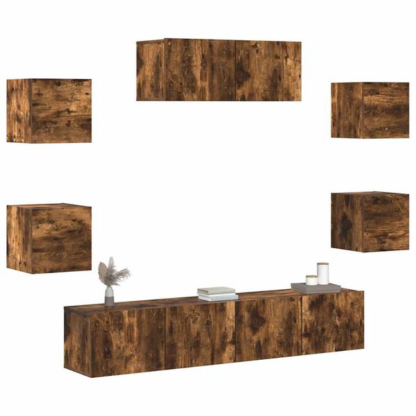 vidaXL &Sigma;&epsilon;&tau; &Epsilon;&pi;ί&pi;&lambda;&omega;&nu; &Tau;&eta;&lambda;&epsilon;ό&rho;&alpha;&sigma;&eta;&sigmaf; 7 &Tau;&epsilon;&mu;&alpha;&chi;ί&omega;&nu; &Kappa;&alpha;&pi;&nu;&iota;&sigma;&tau;ή &delta;&rho;&upsilon;&sigmaf; &Epsilon;&pi;&epsilon;&xi;. &Xi;ύ&lambda;&omicron;