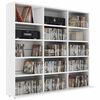 vidaXL Έπιπλο για CD Λευκό 100 x 23 x 89,5 εκ. από Επεξ. Ξύλο