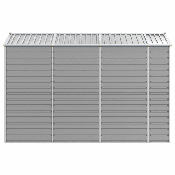 vidaXL Αποθήκη Κήπου Ανοιχτό Γκρι 191x300x198 εκ. Γαλβανισμένο Ατσάλι