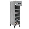 vidaXL Παπουτσοθήκη Γκρι Sonoma 30x35x105 εκ. από Επεξεργασμένο Ξύλο