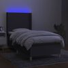 vidaXL &Kappa;&rho;&epsilon;&beta;ά&tau;&iota; Boxspring &mu;&epsilon; &Sigma;&tau;&rho;ώ&mu;&alpha; & LED &Sigma;&kappa;.&Gamma;&kappa;&rho;&iota; 100x200 &epsilon;&kappa; &Upsilon;&phi;&alpha;&sigma;&mu;ά&tau;&iota;&nu;&omicron;