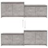vidaXL Έπιπλο Τηλεόρασης Γκρι Σκυρ. 146,5x35x50 εκ. Επεξ. Ξύλο