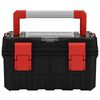 vidaXL Εργαλειοθήκη Μαύρη και Κόκκινη 45 x 28 x 26,5 εκ.