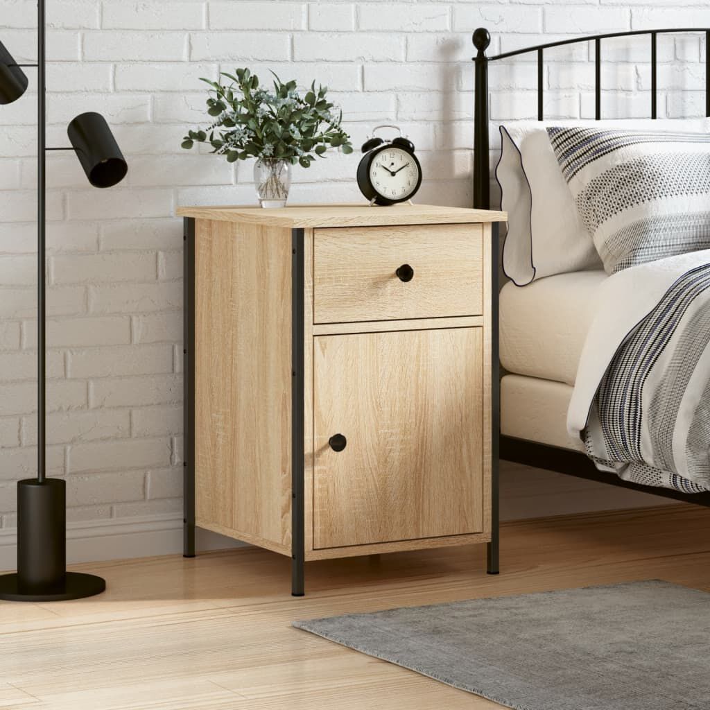 vidaXL Κομοδίνο Sonoma Δρυς 40 x 42 x 60 εκ. από Επεξεργασμένο Ξύλο