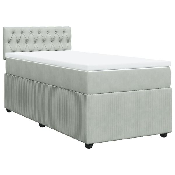 vidaXL &Kappa;&rho;&epsilon;&beta;ά&tau;&iota; Boxspring &mu;&epsilon; &Sigma;&tau;&rho;ώ&mu;&alpha; &Alpha;&nu;&omicron;&iota;&chi;&tau;ό &Gamma;&kappa;&rho;&iota; 90x200 &epsilon;&kappa;. &Beta;&epsilon;&lambda;&omicron;ύ&delta;&iota;&nu;&omicron;