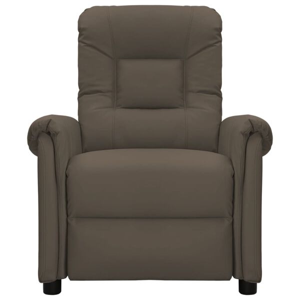 vidaXL Πολυθρόνα Μασάζ Ηλεκτρική Γκρι από Συνθετικό Δέρμα