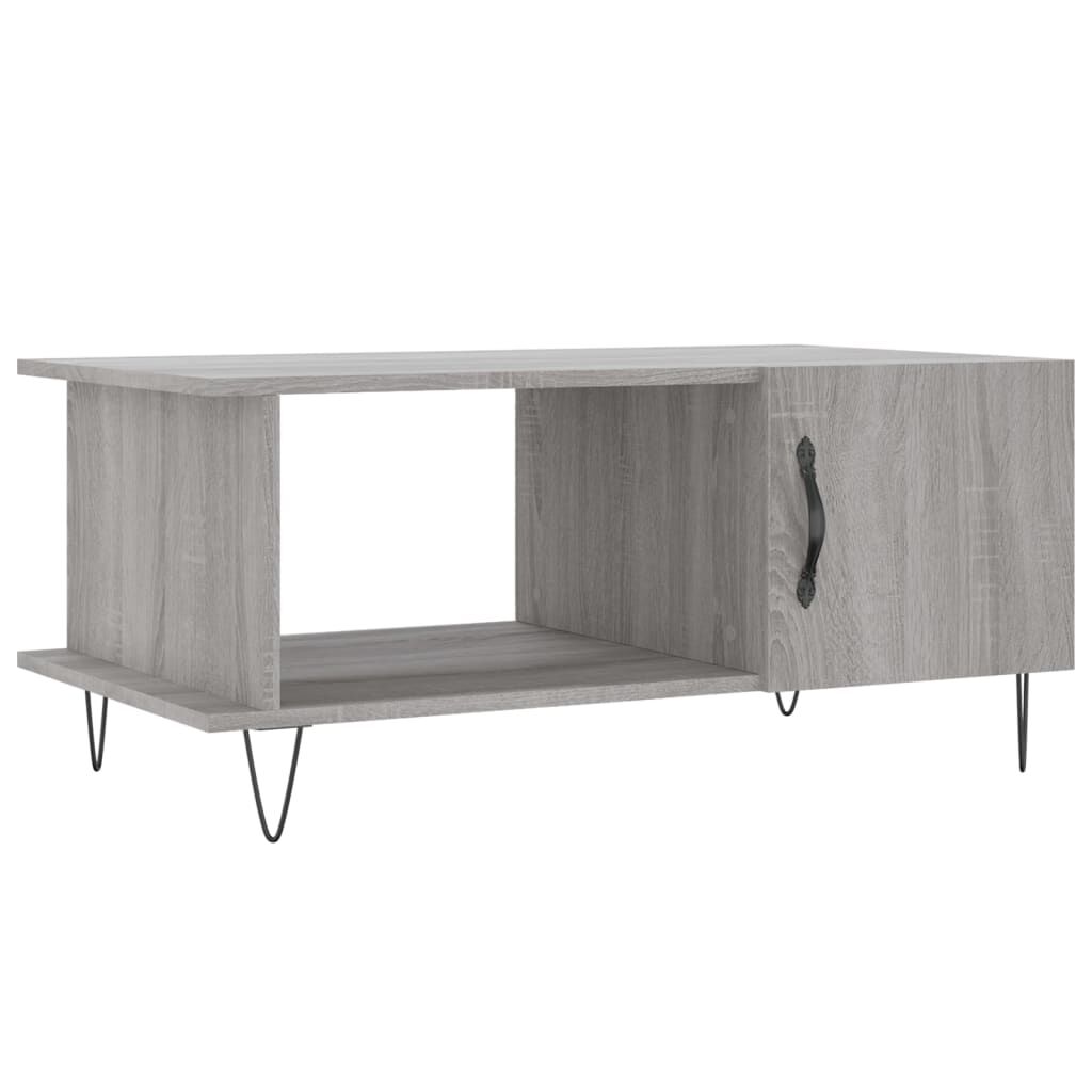 vidaXL Τραπεζάκι Σαλονιού Γκρι Sonoma 90x50x40 εκ. Επεξεργασμένο Ξύλο