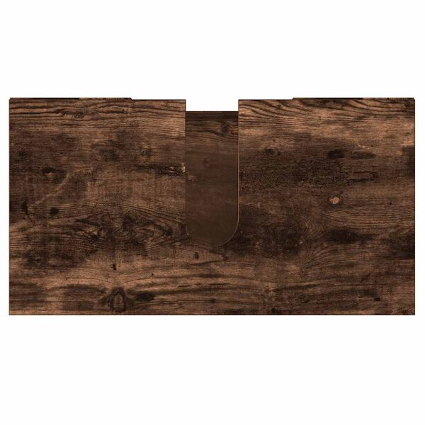 vidaXL Ντουλάπι Μπάνιου Καπνιστή Δρυς 60x32x53,5 εκ Επεξεργασμένο Ξύλο