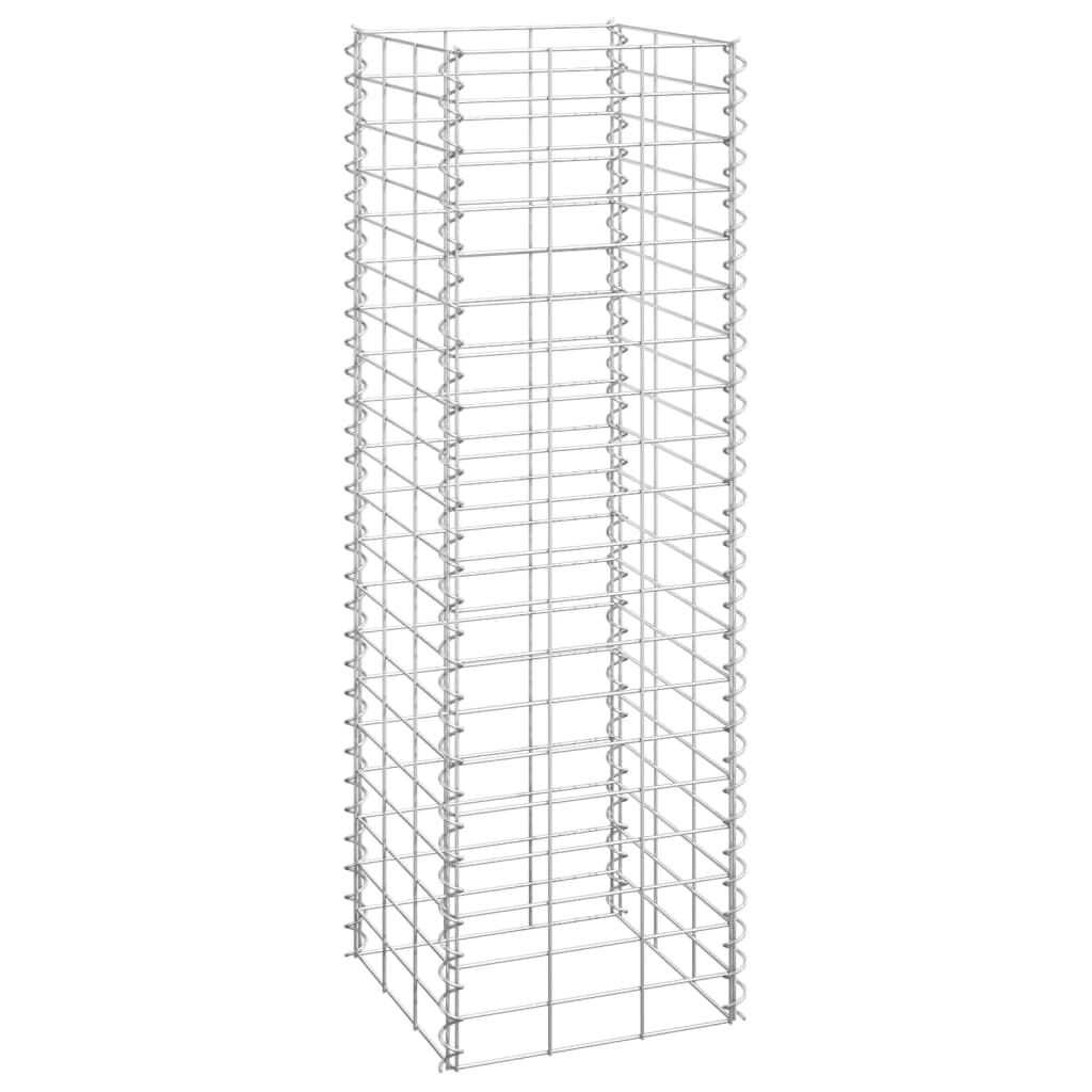 vidaXL Συρματοκιβώτια-Γλάστρες Υπερυψ. 3 τεμ. 30x30x100εκ. Σιδερένιες