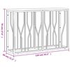 vidaXL Τραπέζι Κονσόλα Χρυσό Ανοξείδωτο Ατσάλι & Μασίφ Ανακυκλ. Ξύλο