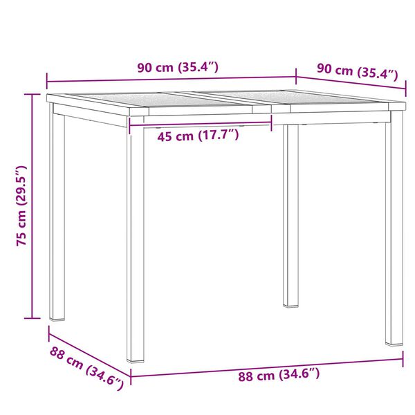 vidaXL Σέτ φαγητού για κήπο 5 pcs