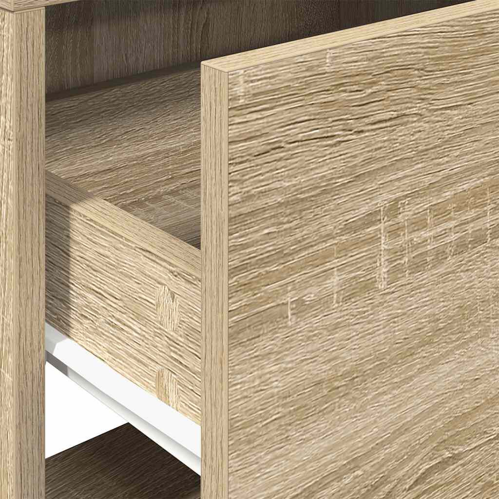 vidaXL Κομοδίνο με συρτάρι Sonoma Δρυς 51x31x47 εκ.
