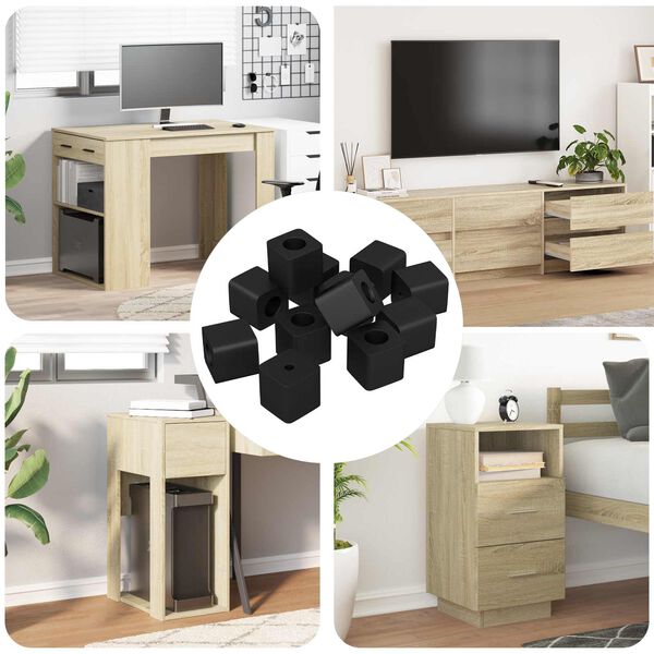 vidaXL &Kappa;&rho;&alpha;&tau;&eta;&tau;ή&sigmaf; &Sigma;&upsilon;&rho;&tau;&alpha;&rho;&iota;&omicron;ύ 12 pcs &Mu;&alpha;ύ&rho;&omicron; 15 x 15 x 15mm PP &Kappa;&omicron;&pi;&lambda;&upsilon;&mu;&epsilon;&rho;έ&sigmaf;