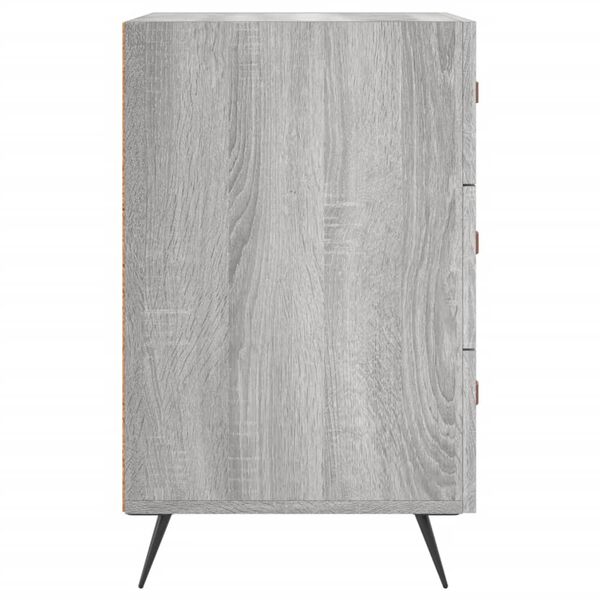 vidaXL Κομοδίνο Γκρι Sonoma 40 x 40 x 66 εκ. από Επεξεργασμένο Ξύλο